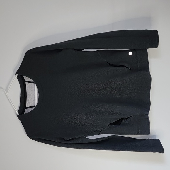 lululemon pullover dark gray size 6 zip pocket Sweater. Preowned very good condi - Picture 1 of 3